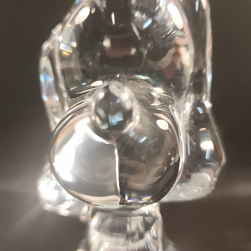 Mikasa Crystal Dog Puppy Paperweight Figurine Classic Friends 6.5" Hound Pup - Picture 7 of 11
